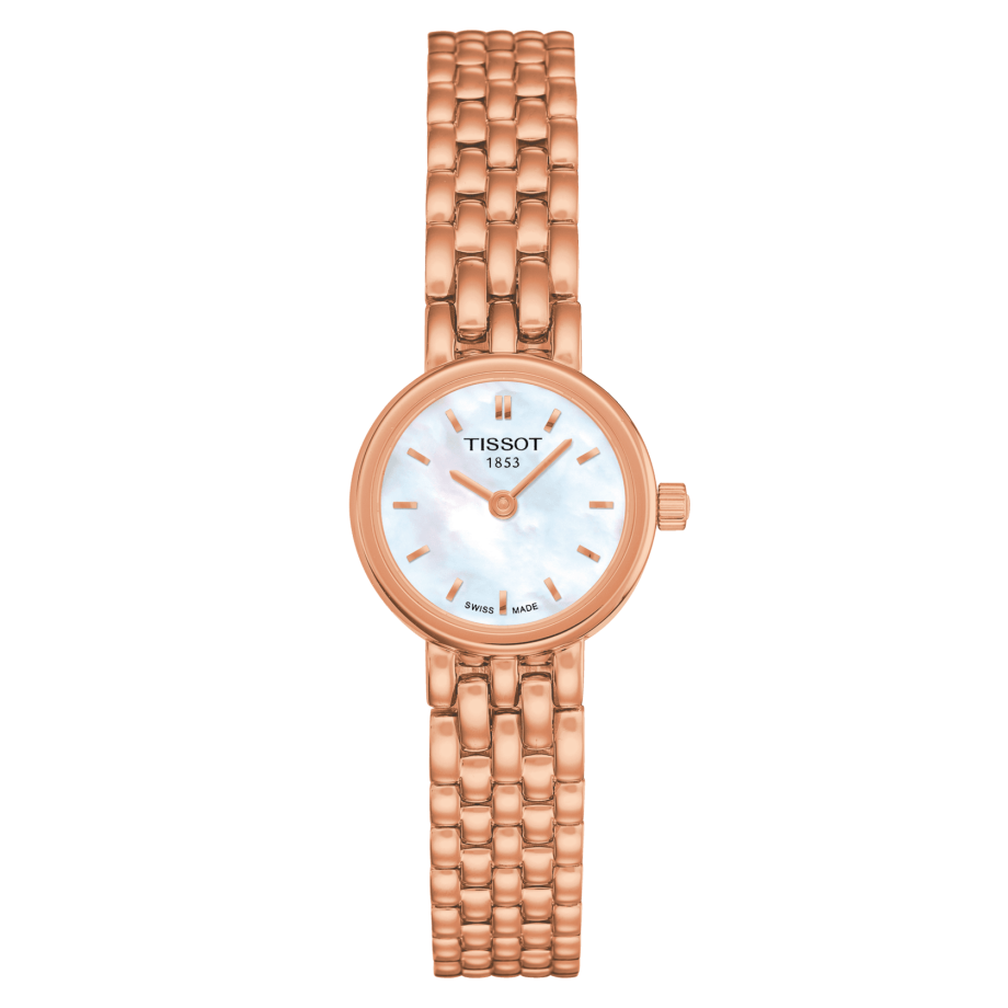 Tissot T058.009.33.111.00 : Tissot Lovely PVD Rose Gold / MOP / Bracelet