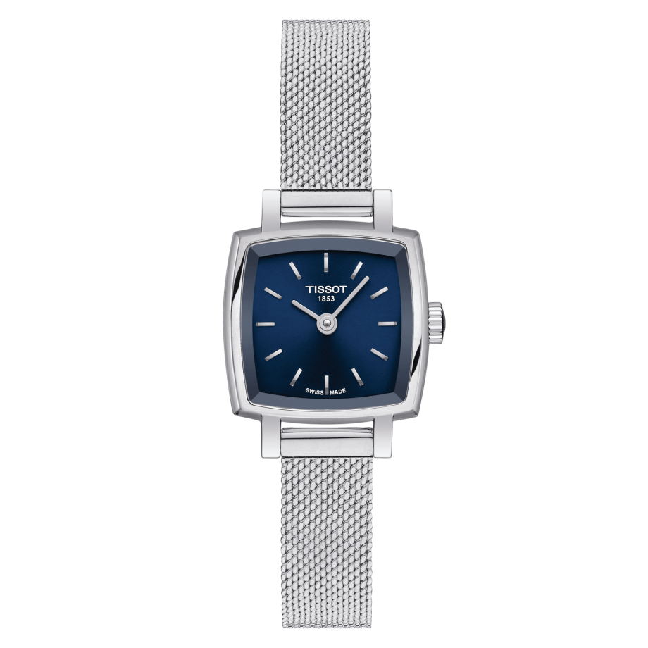 Tissot T058.109.11.041.00 : Lovely Square Stainless Steel / Blue / Bracelet