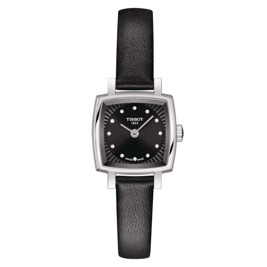 Tissot T058.109.16.056.00 : Lovely Square Stainless Steel / Black