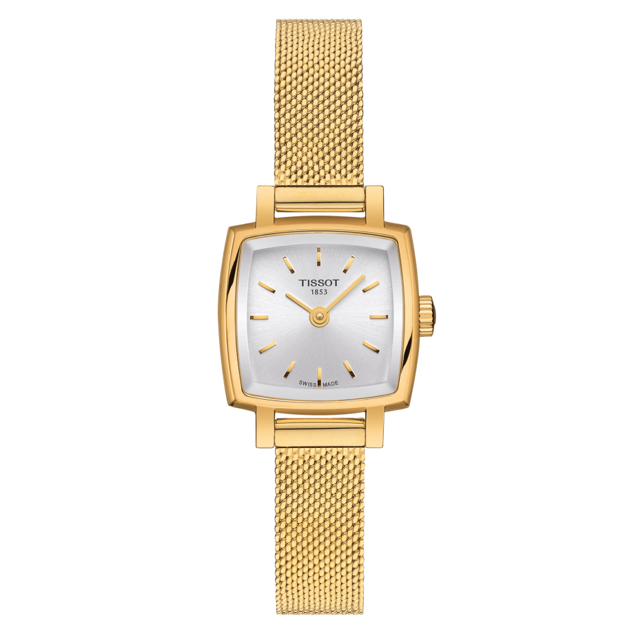 Tissot T058.109.33.031.00 : Lovely Square Yellow Gold / Silver / Bracelet