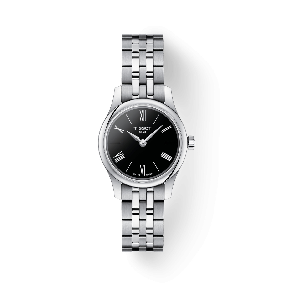 Tissot T063.009.11.058.00 : Tradition 5.5 Lady 25 Stainless Steel / Black / Bracelet