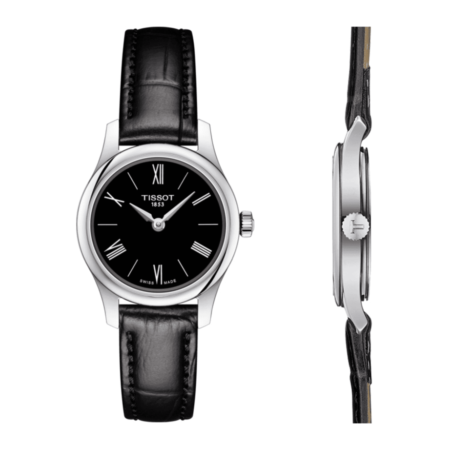 Tissot T063.009.16.058.00 : Tradition 5.5 Lady 25 Stainless Steel / Black