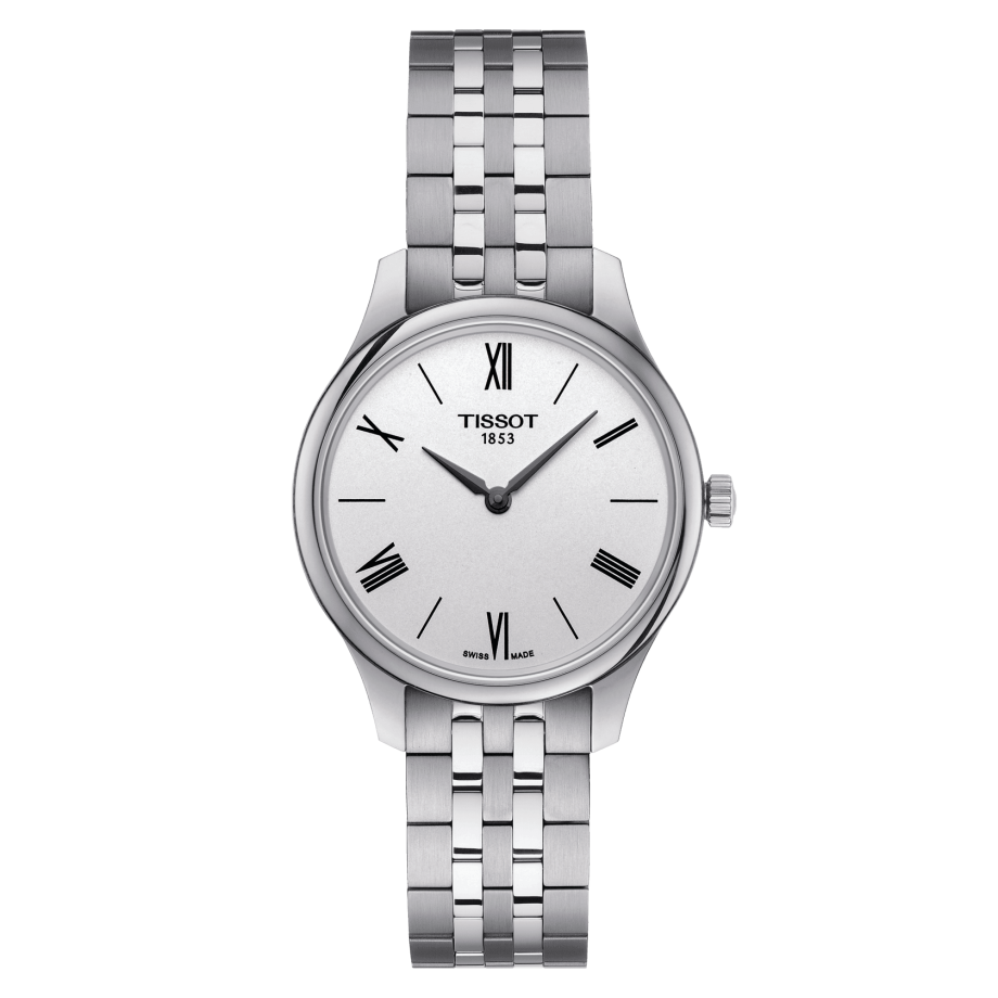 Tissot T063.209.11.038.00 : Tradition 5.5 Lady 31 Stainless Steel / Silver / Bracelet