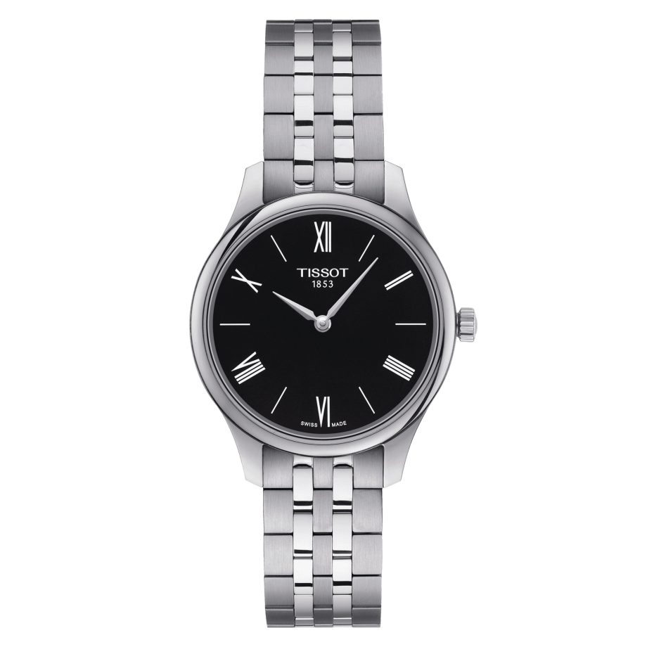 Tissot T063.209.11.058.00 : Tradition 5.5 Lady 31 Stainless Steel / Black / Bracelet