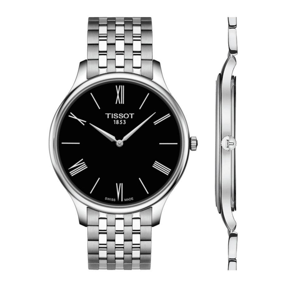 Tissot T063.409.11.058.00 : Tradition 5.5 Stainless Steel / Black / Bracelet
