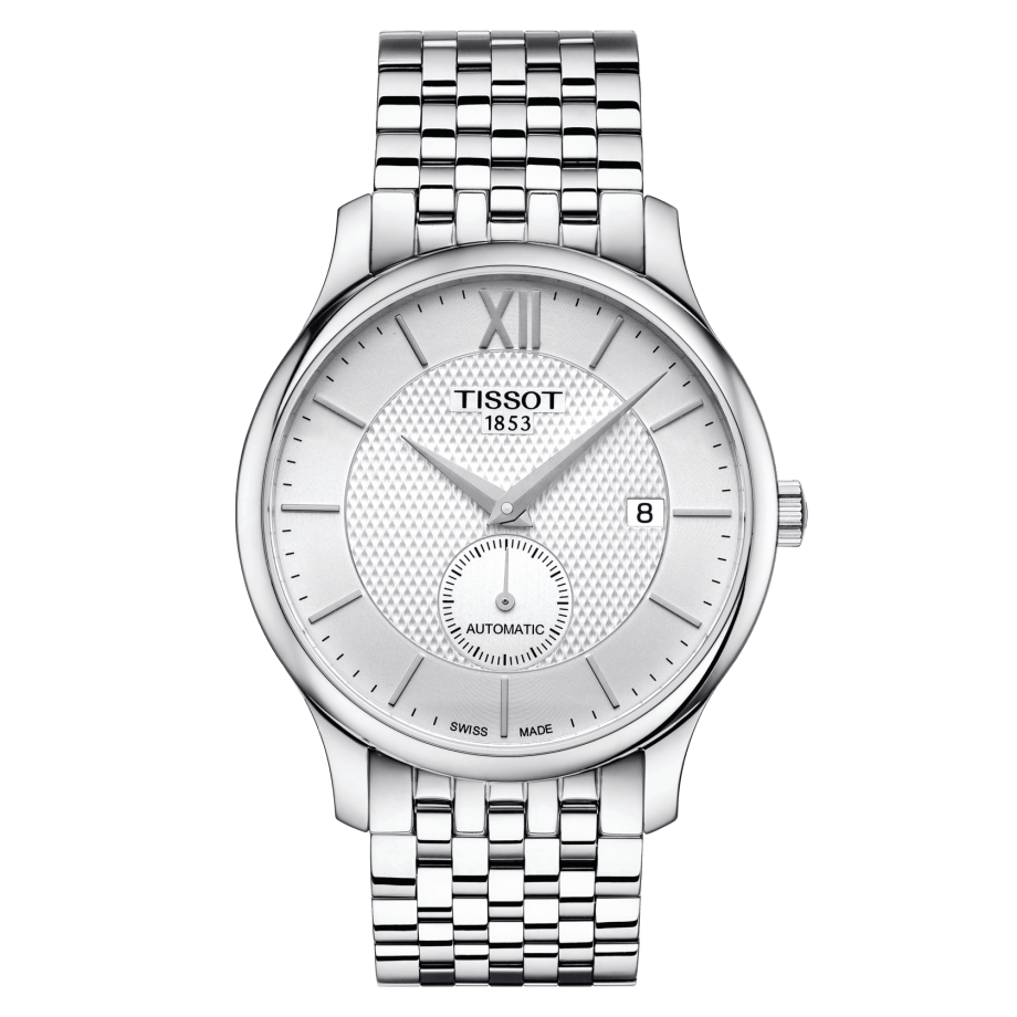 Tissot T063.428.11.038.00 : Tradition Automatic Small Second Stainless Steel / Silver / Bracelet