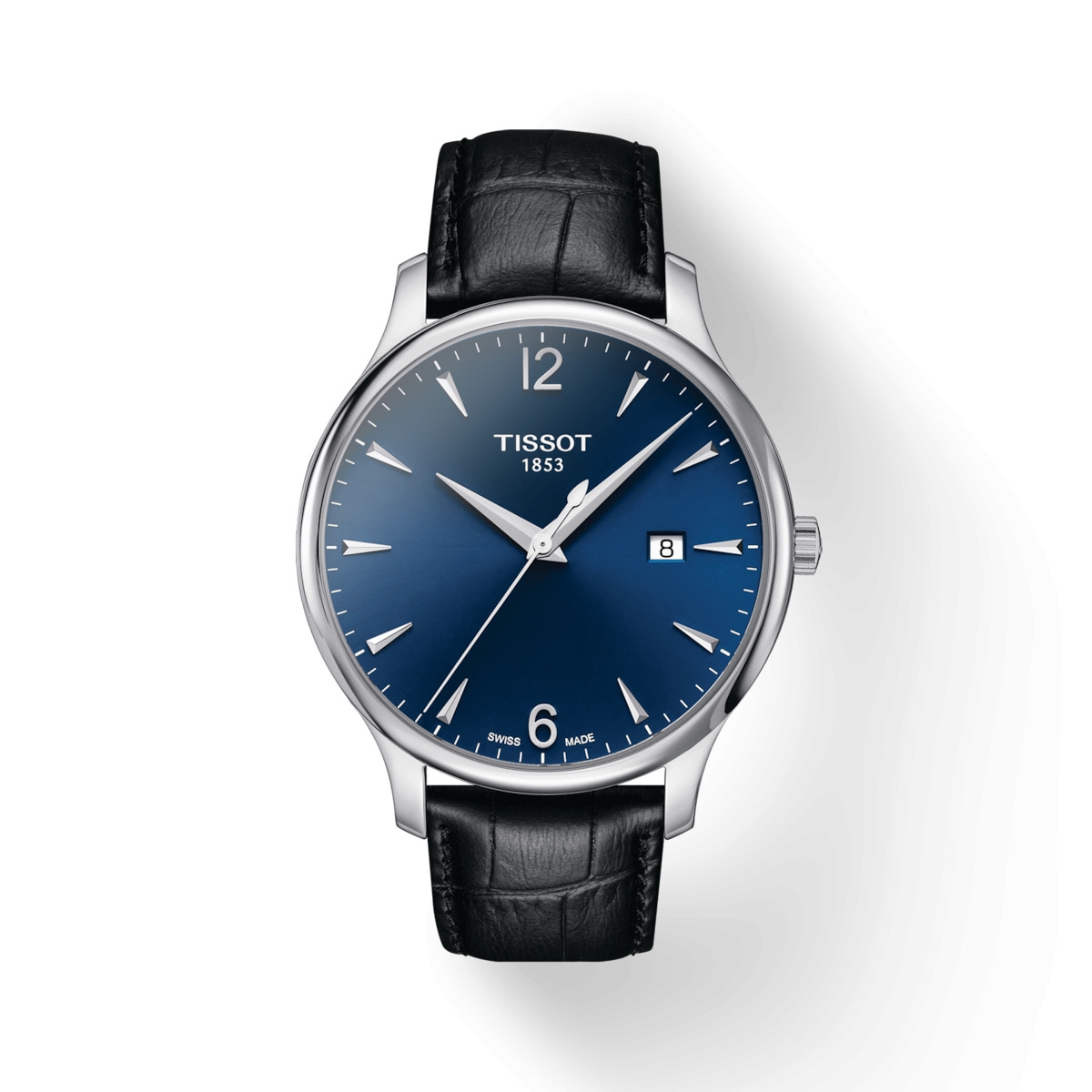 Tissot T063.610.16.047.00 : Tradition Quartz 42 Stainless Steel / Blue