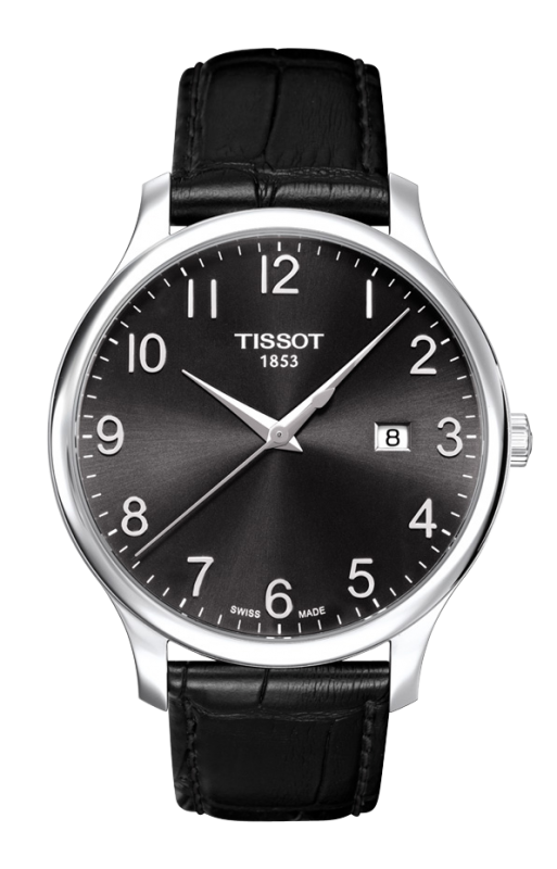 Tissot T063.610.16.052.00 : Tradition Quartz 42 Stainless Steel / Black / Strap