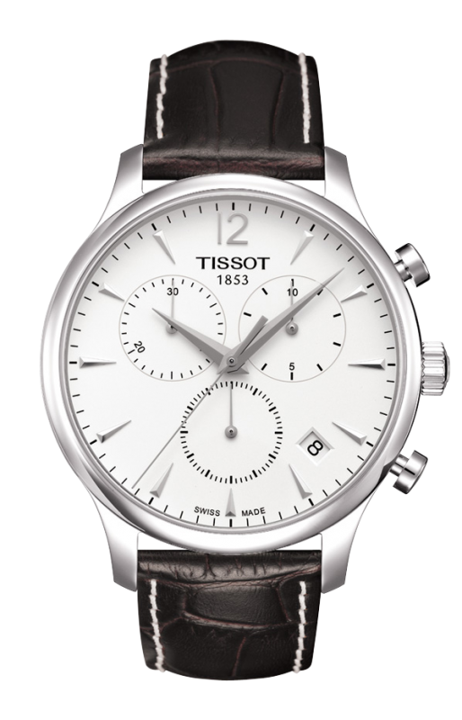 Tissot T063.617.16.037.00 : Tradition Chronograph Stainless Steel / Silver
