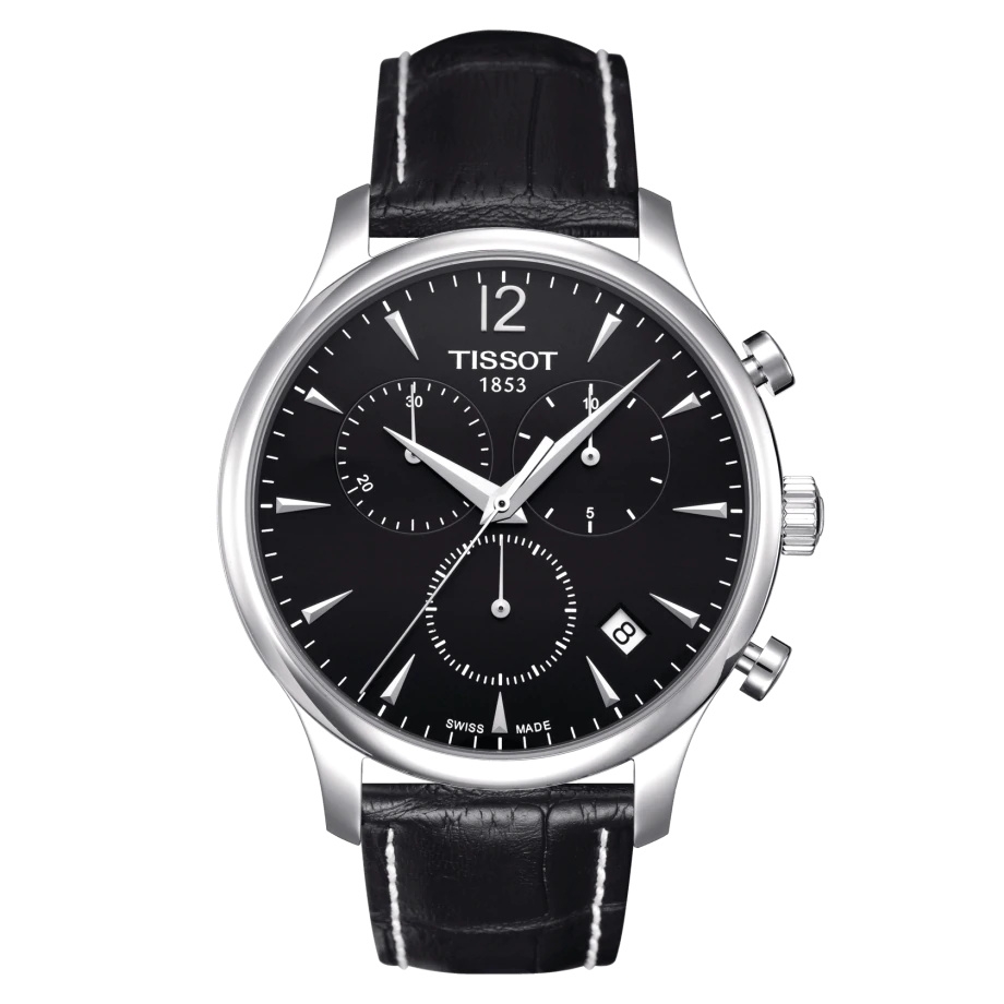 Tissot T063.617.16.057.00 : Tradition Chronograph Stainless Steel / Black