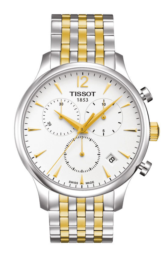 Tissot T063.617.22.037.00 : Tradition Chronograph Bicolor / Silver