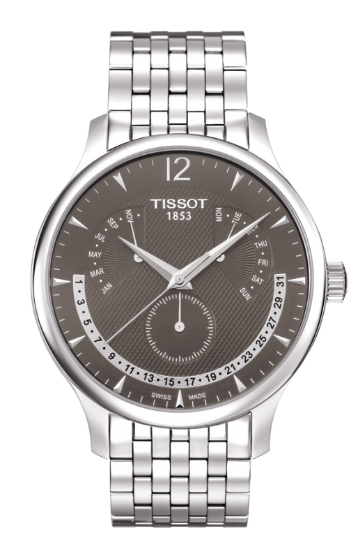 Tissot T063.637.11.067.00 : Tradition Quartz Retrograde Perpetual Calendar