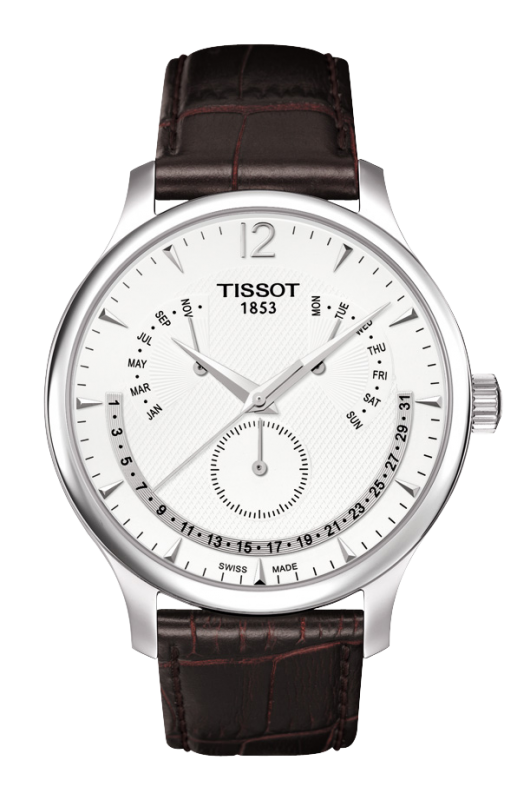 Tissot T063.637.16.037.00 : Tradition Quartz Retrograde Perpetual Calendar