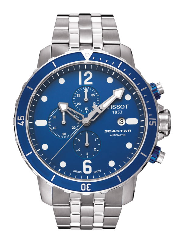 Tissot T066.427.11.047.00 : Seastar 1000 Automatic Chronograph Blue