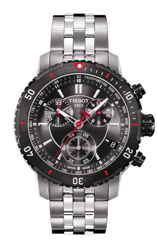 Tissot T067.417.21.051.00 : PRS 200 Quartz Chronograph PVD Bezel