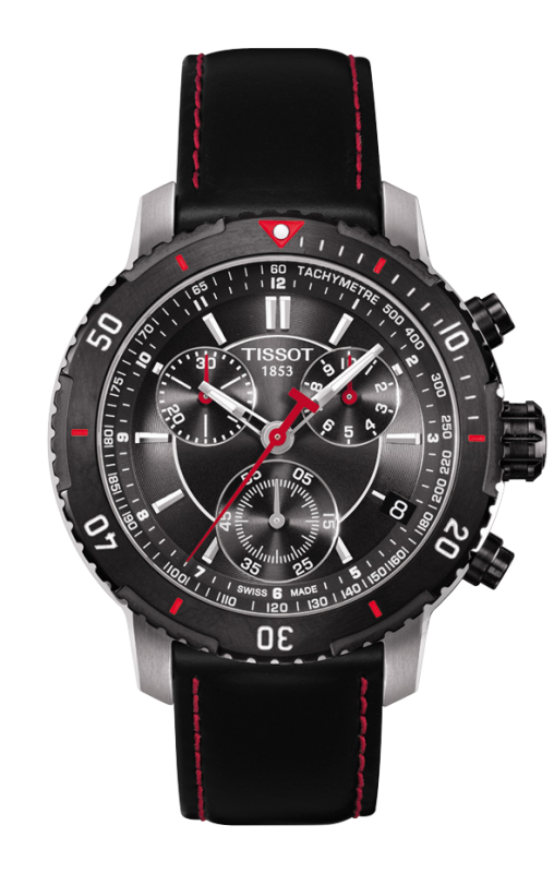 Tissot T067.417.26.051.00 : PRS 200 Quartz Chronograph PVD Bezel Strap