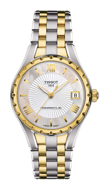 Tissot T072.207.22.118.00 : Lady 80 Automatic Stainless Steel / PVD Gold / MOP