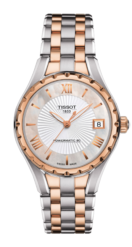 Tissot T072.207.22.118.01 : Lady 80 Automatic Stainless Steel / PVD Gold / MOP