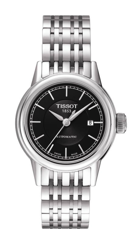 Tissot T085.207.11.051.00 : Carson Automatic 29.5 Stainless Steel / Black / Bracelet
