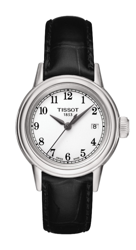 Tissot T085.210.16.012.00 : Carson Quartz 29.7 Stainless Steel / White / Strap