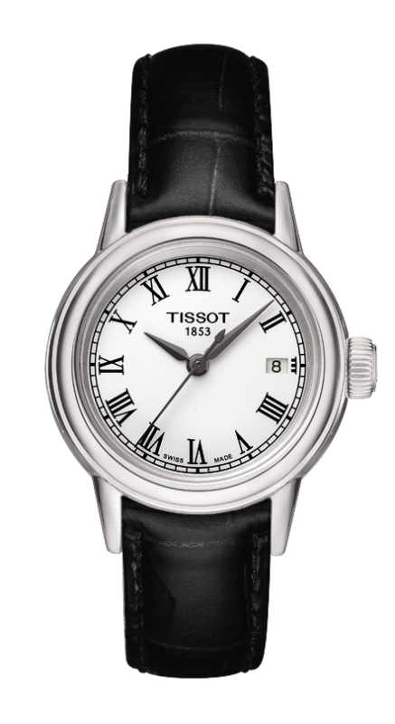 Tissot T085.210.16.013.00 : Carson Quartz 29.7 Stainless Steel / White / Strap