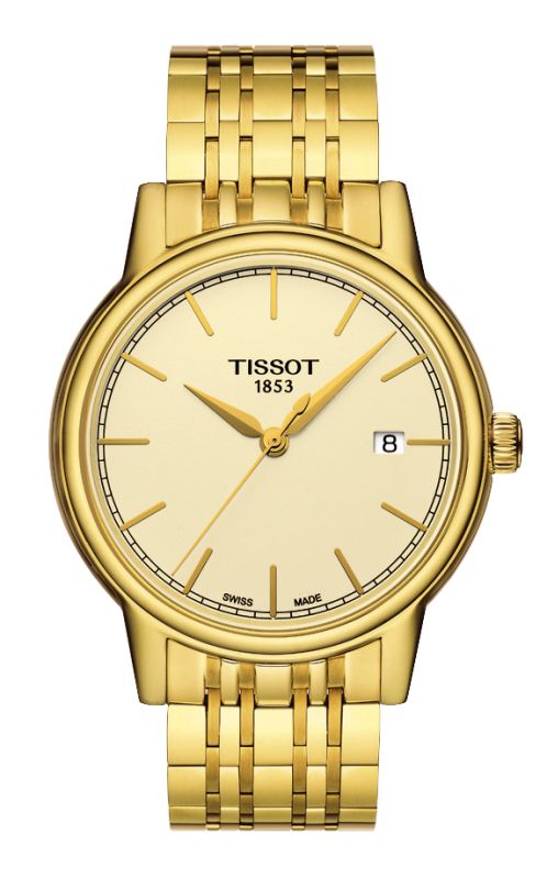 Tissot T085.410.33.021.00 : Carson Quartz 40 Yellow Gold PVD / Champagne / Bracelet
