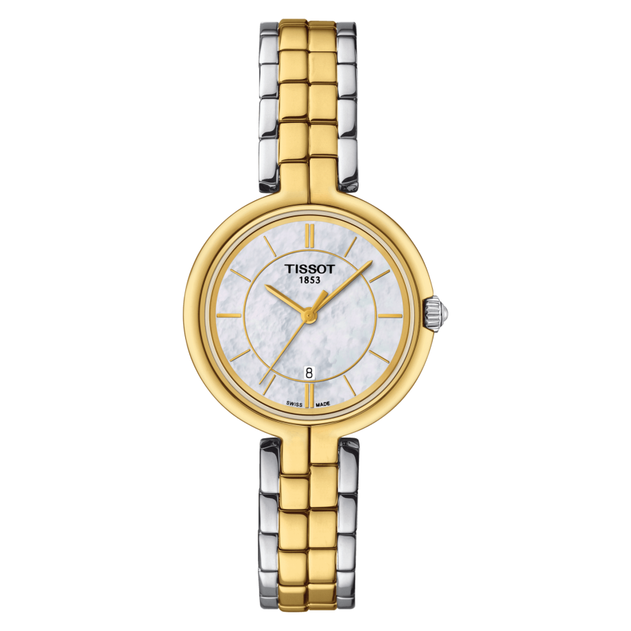 Tissot T094.210.22.111.01 : Flamingo Bicolor / MOP / Bracelet