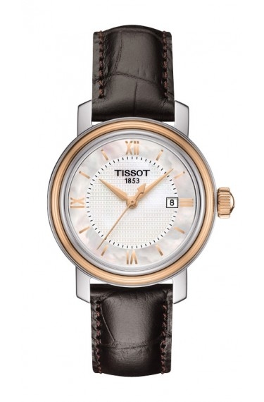Tissot T097.010.26.118.00 : Bridgeport Quartz 29 Stainless Steel - Rose Gold / MOP / Strap