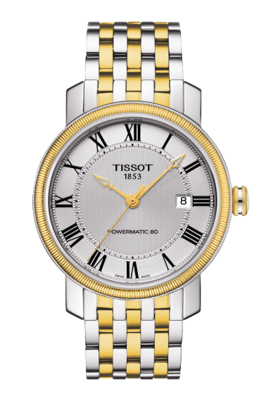 Tissot T097.407.22.033.00 : Bridgeport Powermatic 80 Two Tone / Silver Roman / Bracelet