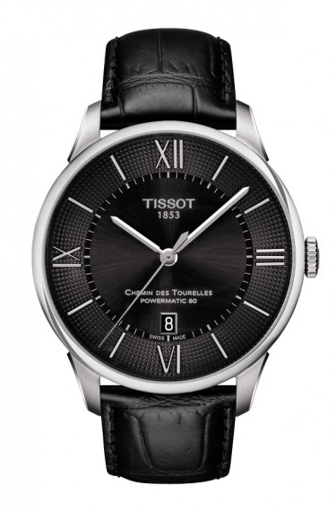 Tissot T099.407.16.058.00 : Chemin des Tourelles Powermatic 80 Stainless Steel / Black