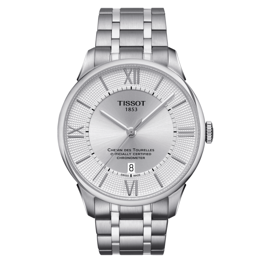 Tissot T099.408.11.038.00 : Chemin Des Tourelles Powermatic 80 COSC 42 Stainless Steel / Silver / Bracelet