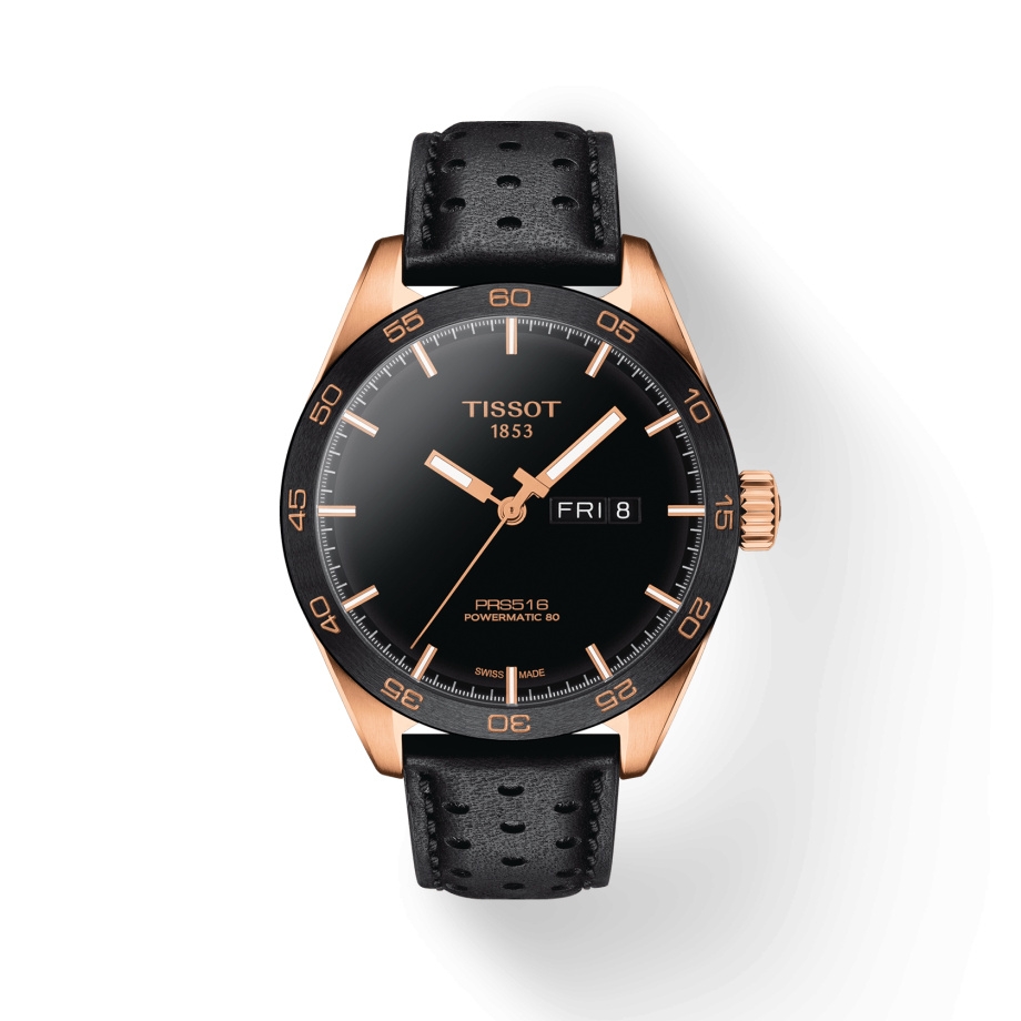 Tissot T100.430.36.051.01 : PRS 516 Powermatic 80 PVD Rose / Black