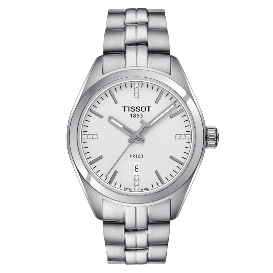 Tissot T101.210.11.036.00 : PR 100 Quartz 33 Stainless Steel / Silver / Bracelet