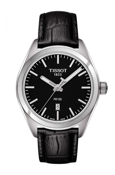 Tissot T101.210.16.051.00 : PR 100 Quartz 33 Stainless Steel / Black / Strap