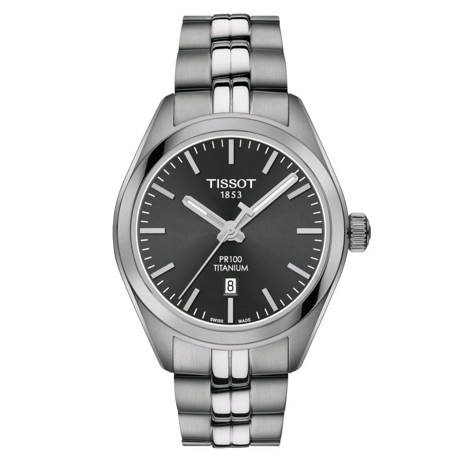 Tissot T101.210.44.061.00 : PR 100 Quartz 33 Titanium / Grey / Bracelet