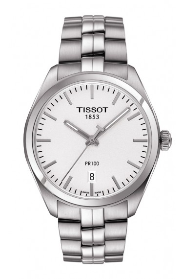 Tissot T101.410.11.031.00 : PR 100 Quartz 39 Stainless Steel / Silver / Bracelet