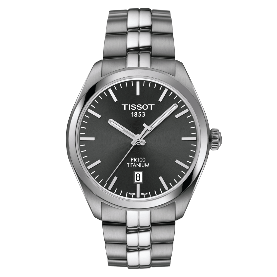 Tissot T101.410.44.061.00 : PR 100 Quartz 39 Titanium / Grey / Bracelet