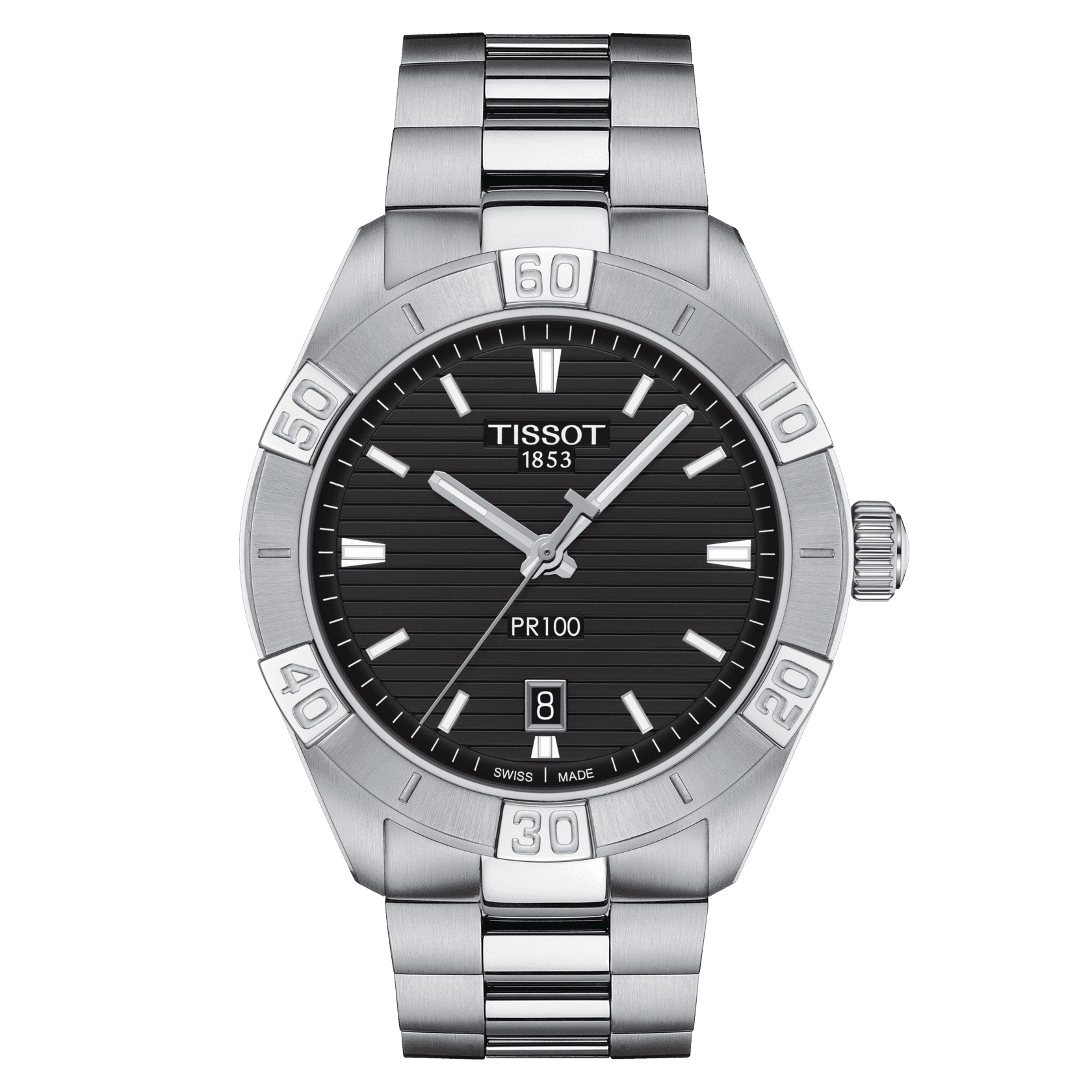Tissot T101.610.11.051.00 : PR 100 Sport Gent Stainless Steel / Black / Bracelet