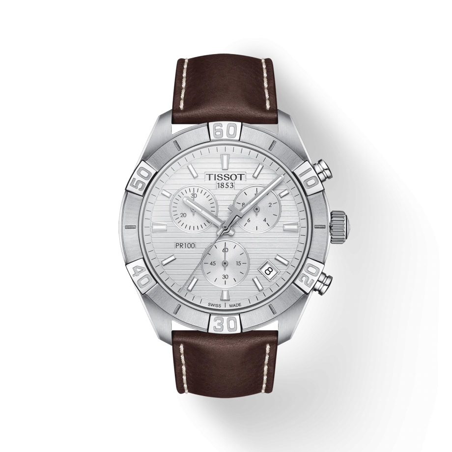 Tissot T101.617.16.031.00 : PR 100 Sport Gent Chronograph Stainless Steel / Silver