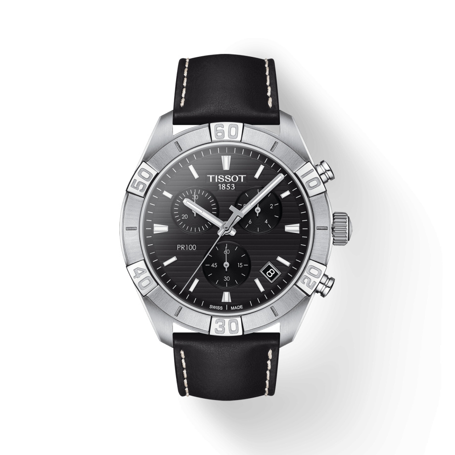 Tissot T101.617.16.051.00 : PR 100 Sport Gent Chronograph Stainless Steel / Black