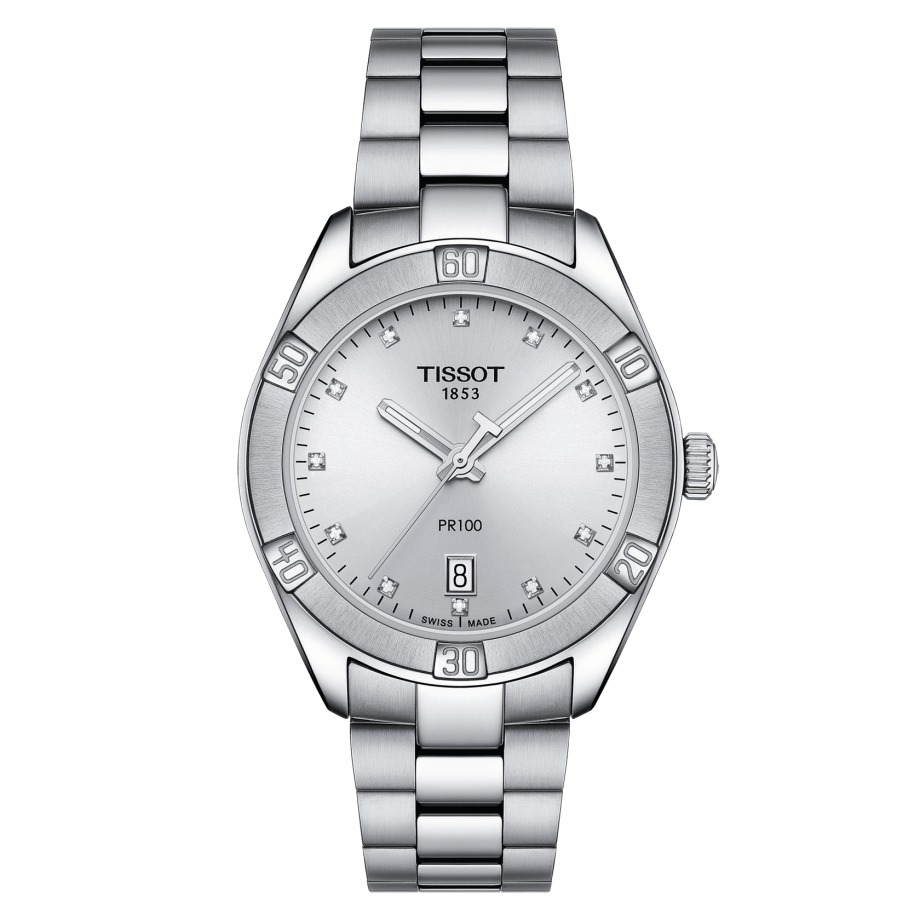 Tissot T101.910.11.036.00 : PR 100 Sport Chic 36 Stainless Steel / Silver / Bracelet