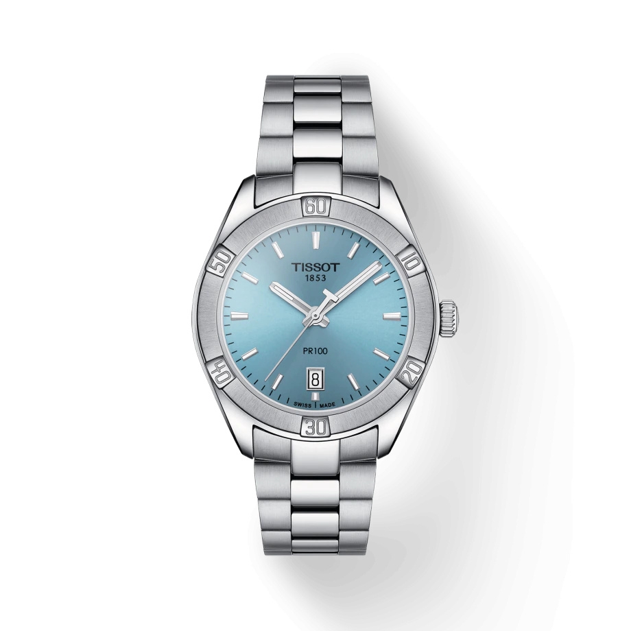 Tissot T101.910.11.351.00 : PR 100 Sport Chic 36 Stainless Steel / Blue / Bracelet