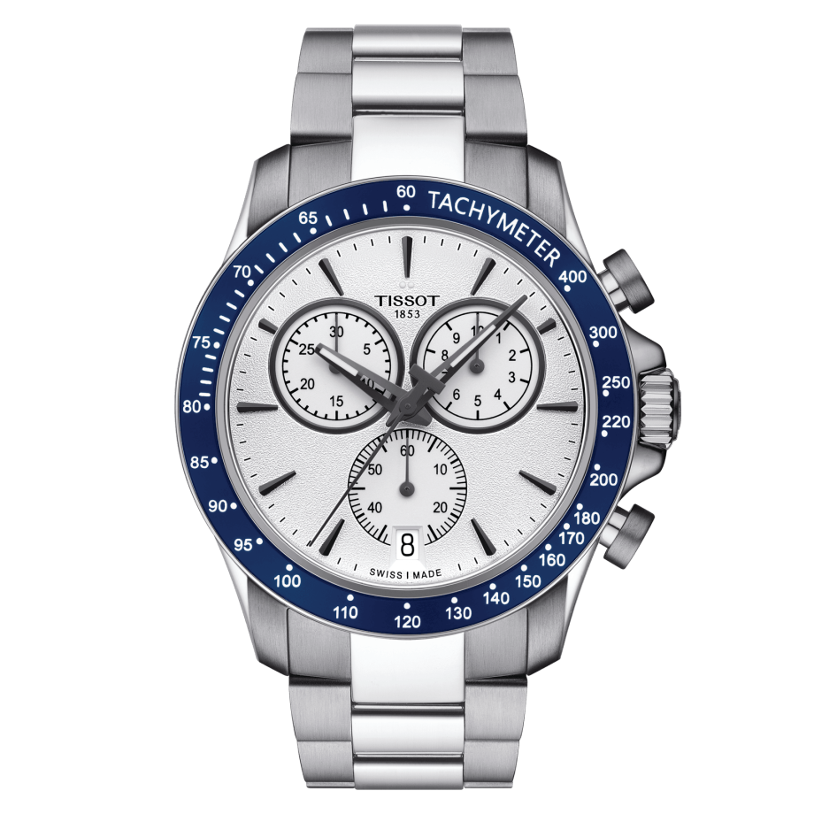 Tissot T106.417.11.031.00 : V8 Quartz Chronograph Stainless Steel / Silver / Bracelet