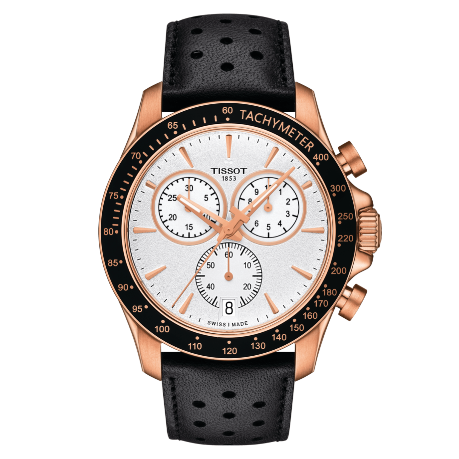 Tissot T106.417.36.031.00 : V8 Quartz Chronograph Rose Gold / Silver
