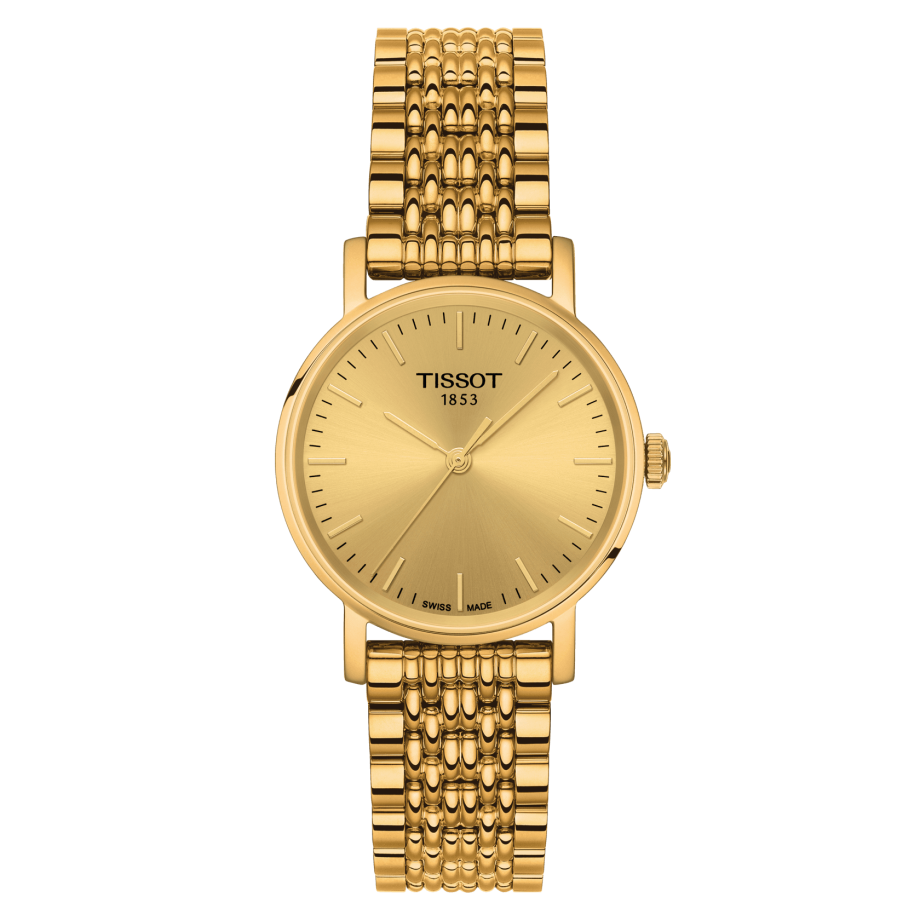 Tissot T109.210.33.021.00 : Everytime Small Yellow Gold PVD / Champagne / Bracelet