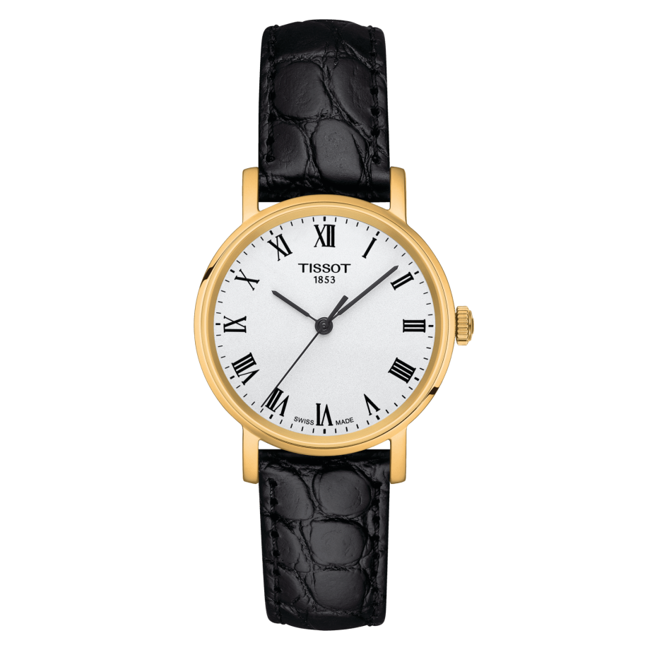 Tissot T109.210.36.033.00 : Everytime Small Yellow Gold PVD / Silver / Strap