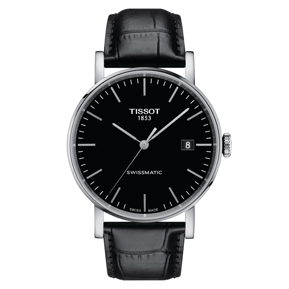 Tissot T109.407.16.051.00 : Everytime Swissmatic 41 Stainless Steel / Black / Strap