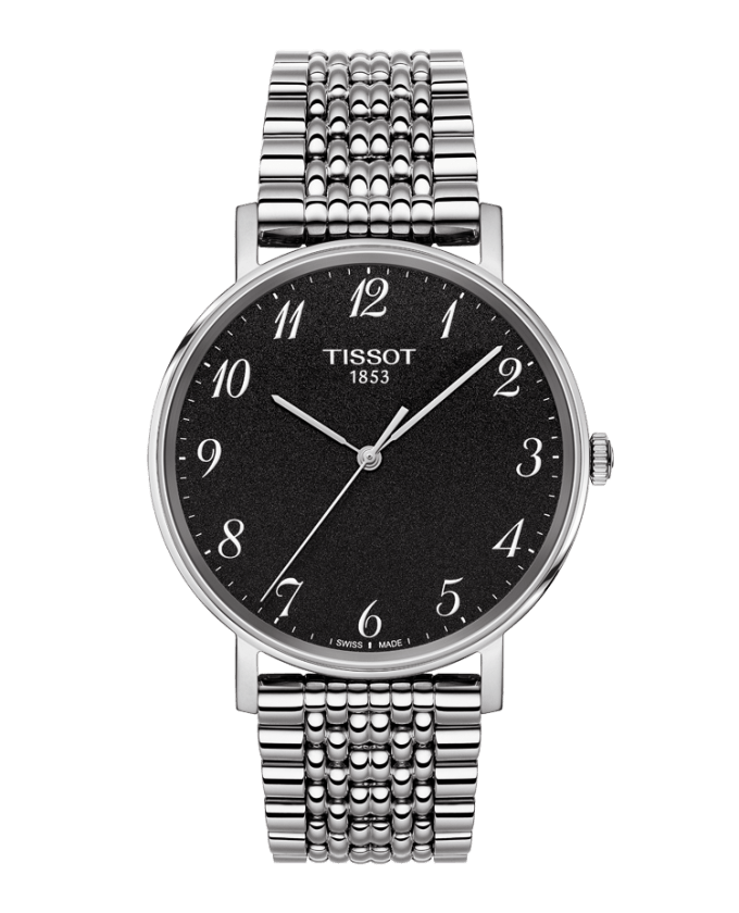 Tissot T109.410.11.072.00 : Everytime Medium Stainless Steel / Black / Bracelet