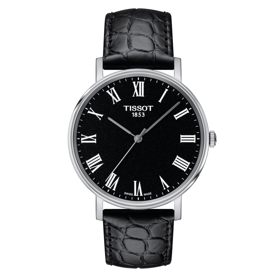 Tissot T109.410.16.053.00 : Everytime Medium Stainless Steel / Black / Strap