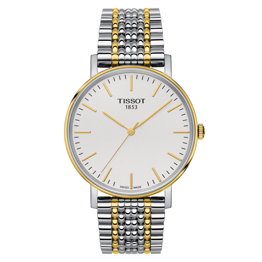 Tissot T109.410.22.031.00 : Everytime Medium Stainless Steel / Yellow Gold PVD / Silver / Bracelet
